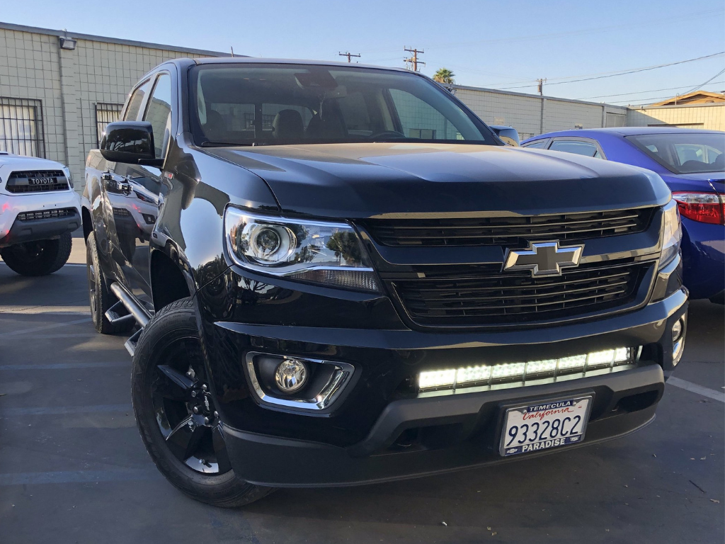 2014-2020 Chevy Colorado 32" Lower Bumper Hidden LED Light Bar Brackets/Combo - Cali Raised LED