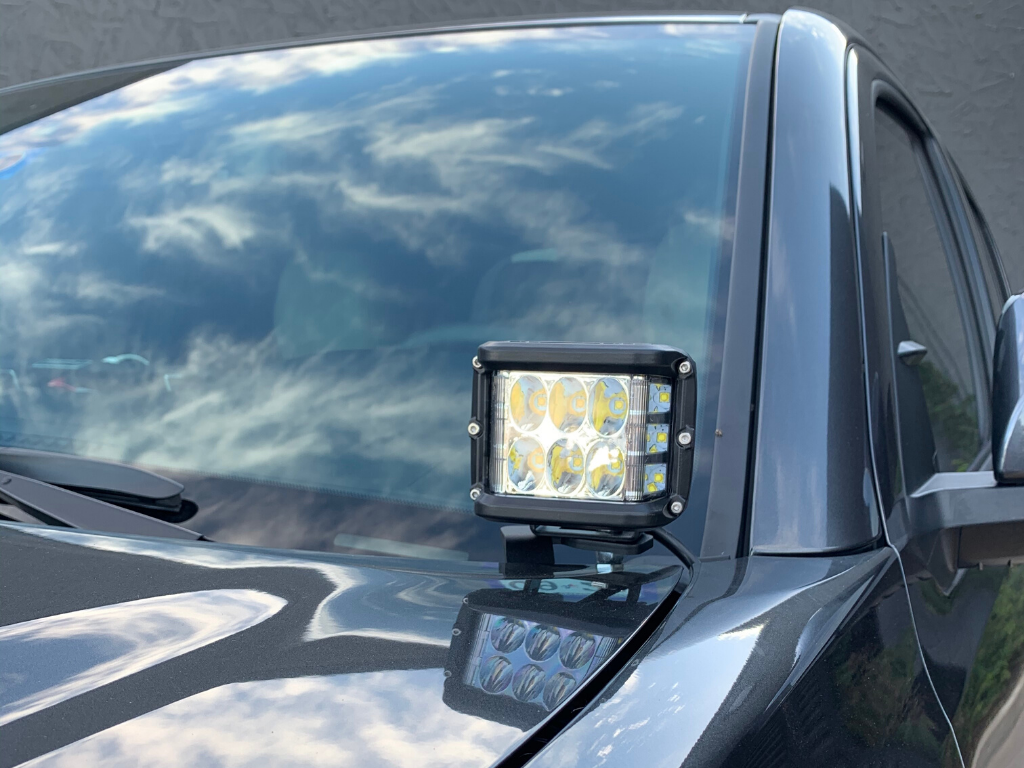 2016-2020 Toyota Tacoma Low Profile Ditch Light Brackets/Combo - Cali Raised LED
