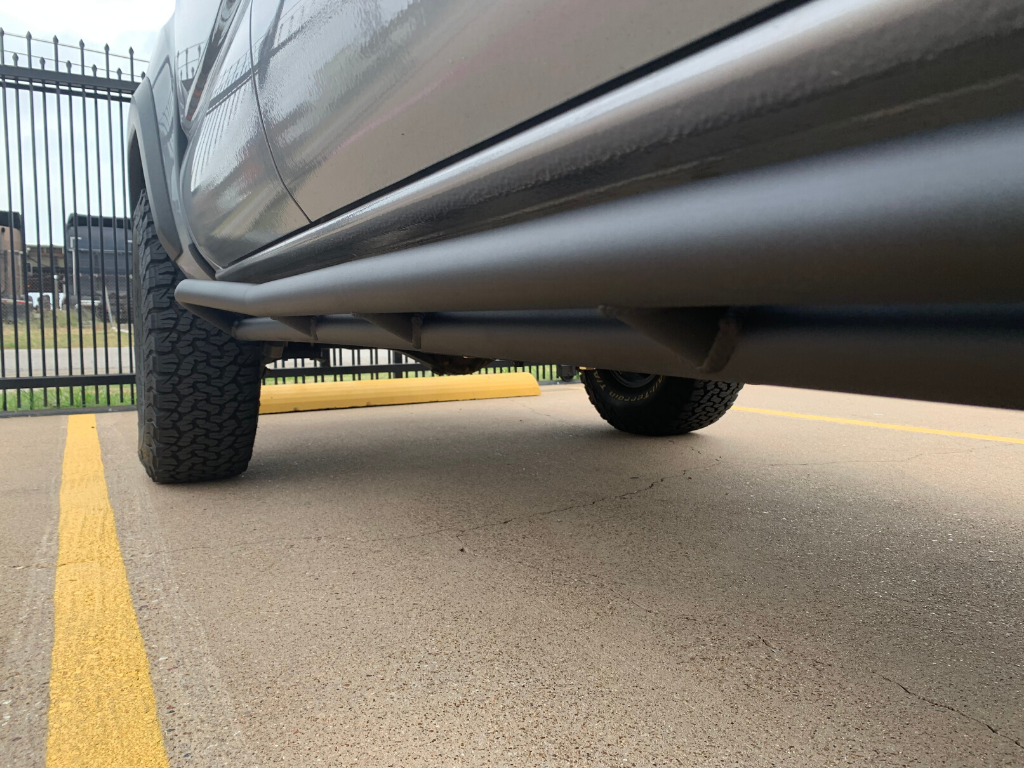 2005-2020 Toyota Tacoma 25 Degree Rock Sliders - Cali Raised LED