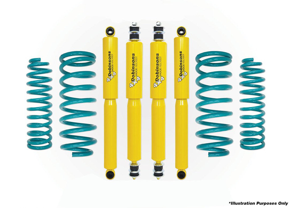 Dobinsons 4x4 Stock Height Restoration Kit for Toyota Landcruiser 70 Series - LJ70, LJ72, LJ73, LJ77, (RJ70, RJ73, KZJ 70/73 - 1994 on) 01/1990 to 05/1993 - Square Headlights - DSSKIT011 - DSSKIT011