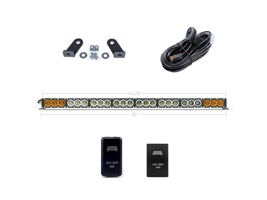 Dual Function Amber/White LED Light Bar Prinsu Mounting Brackets/Combo - Cali Raised LED