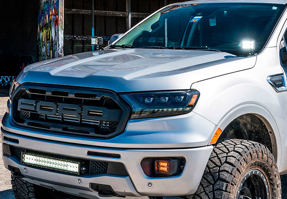 2019+ Ford Ranger Low Profile Ditch Light Brackets Kit