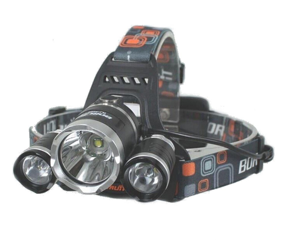3,000 Lumen Rechargeable Multifunction LED Headlamp - Cali Raised LED