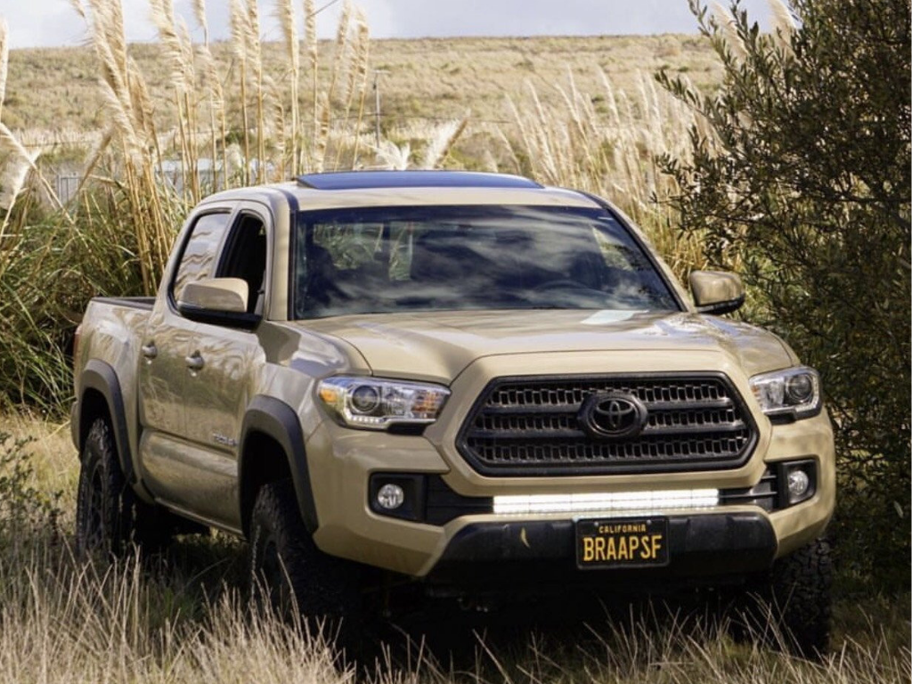 2016-2020 Toyota Tacoma 32 Lower Bumper Hidden LED Light Bar Brackets/Combo - Cali Raised LED