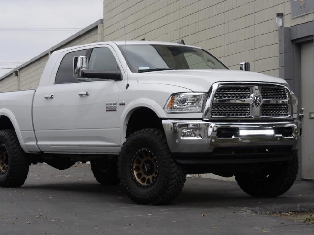 2010-2018 Dodge 2500/3500 22" Bumper Hidden LED Light Bar Brackets/Combo - Cali Raised LED