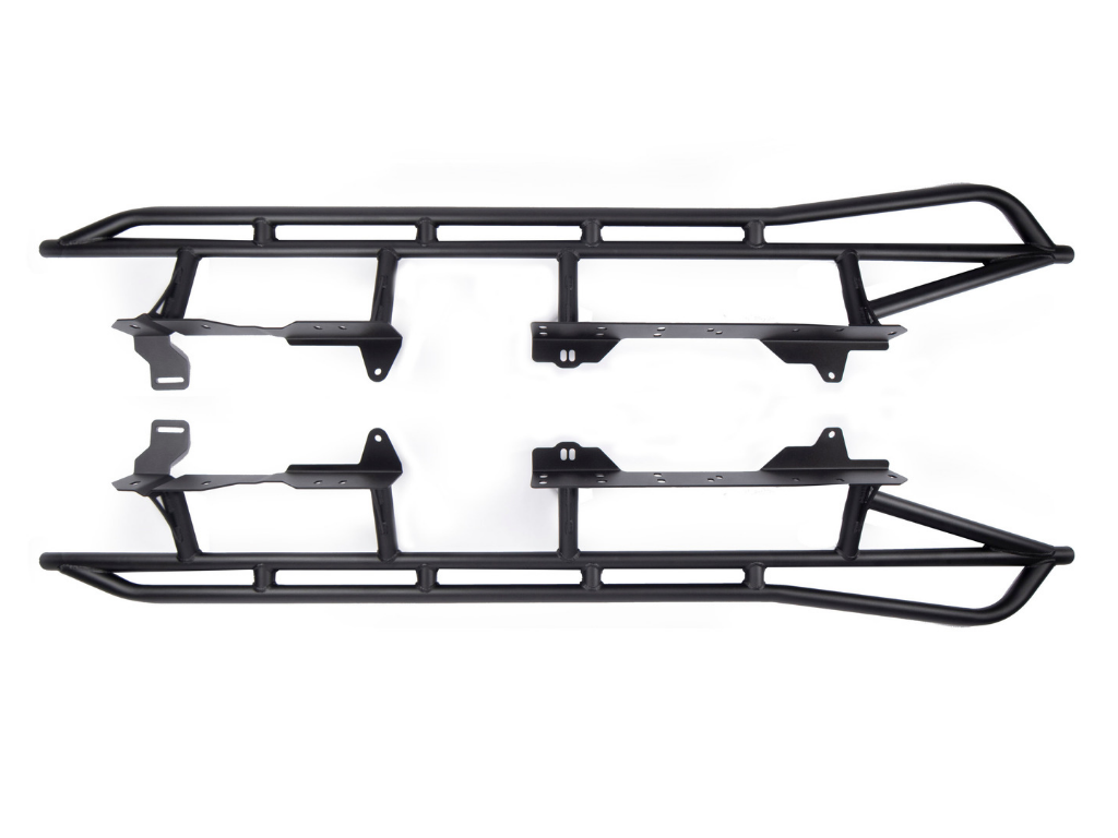 2005-2020 Toyota Tacoma 25 Degree Rock Sliders - Cali Raised LED