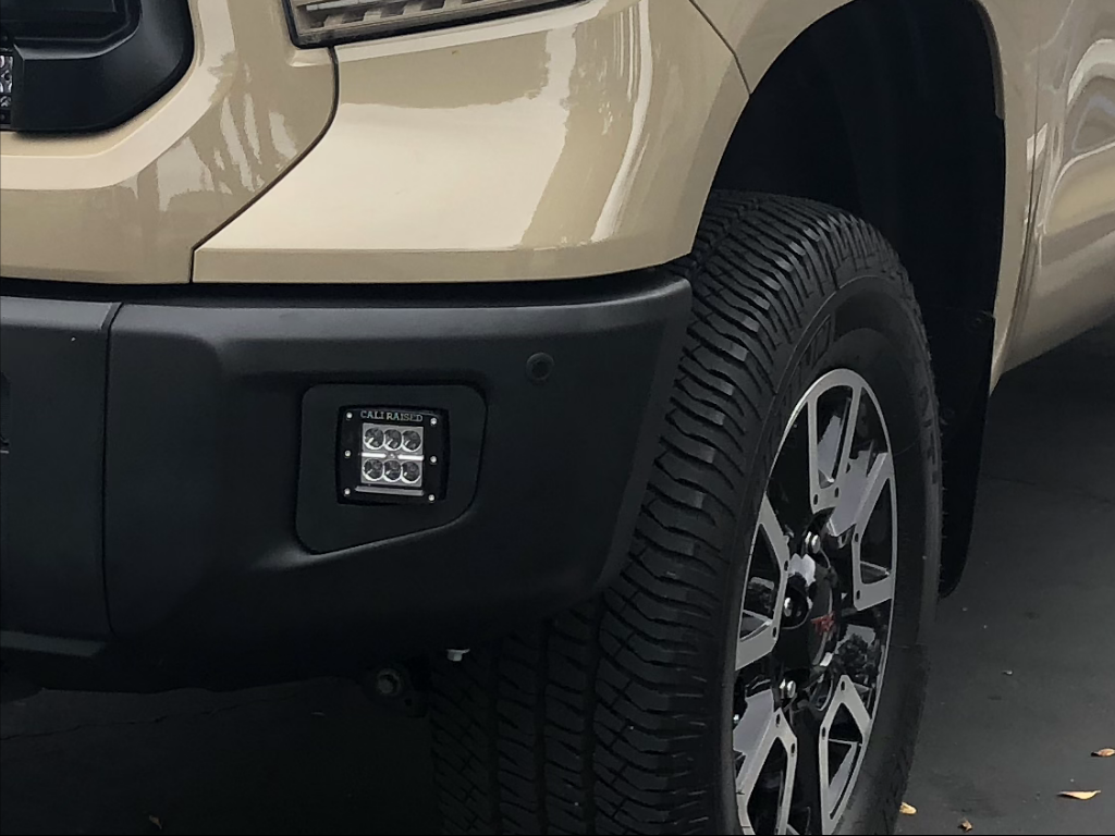 2014-2020 Toyota Tundra LED Fog Light Pod Replacements Brackets/Combo - Cali Raised LED