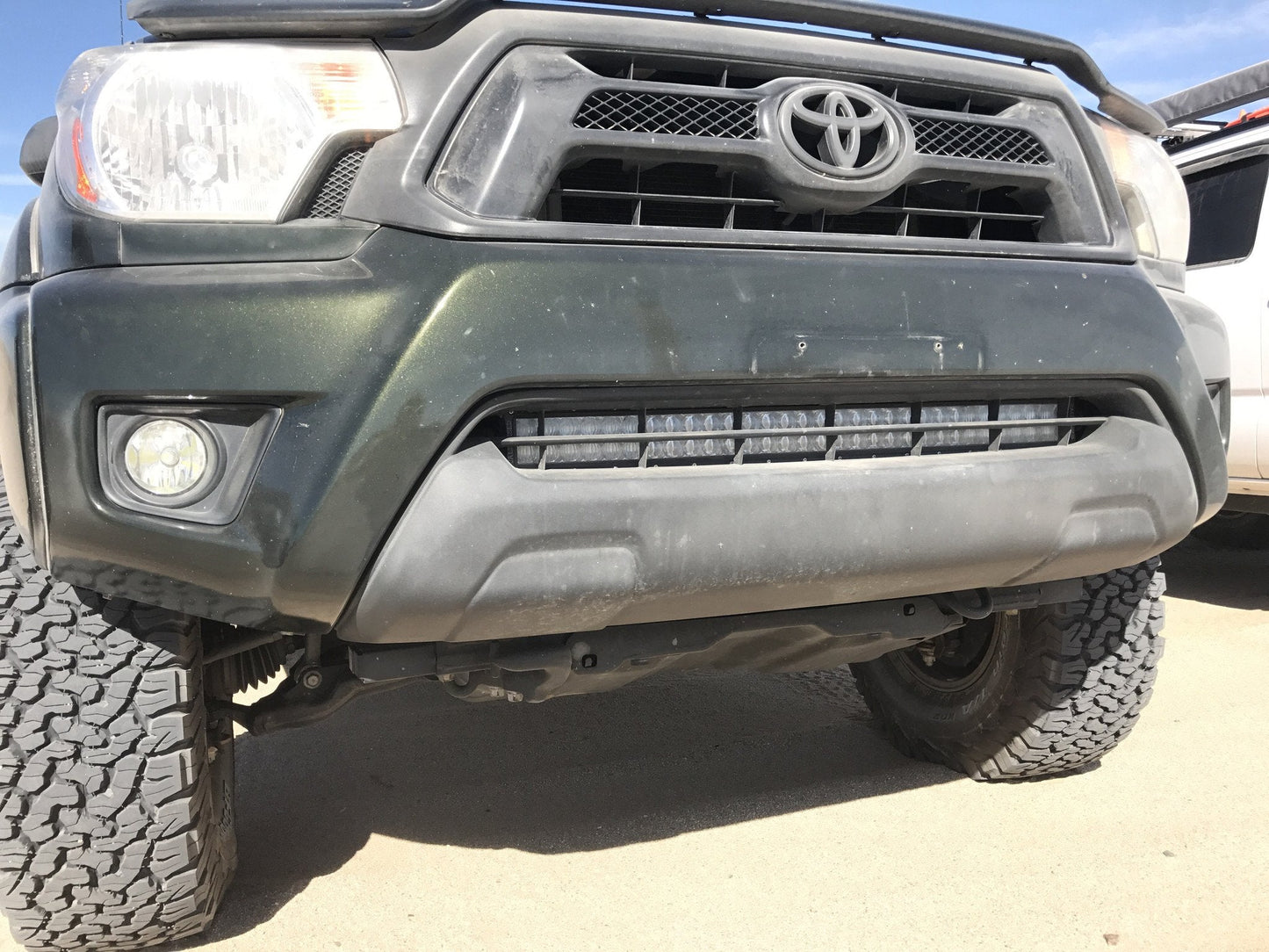 2005-2015 Toyota Tacoma 32" Lower Bumper Hidden LED Light Bar Brackets/Combo - Cali Raised LED
