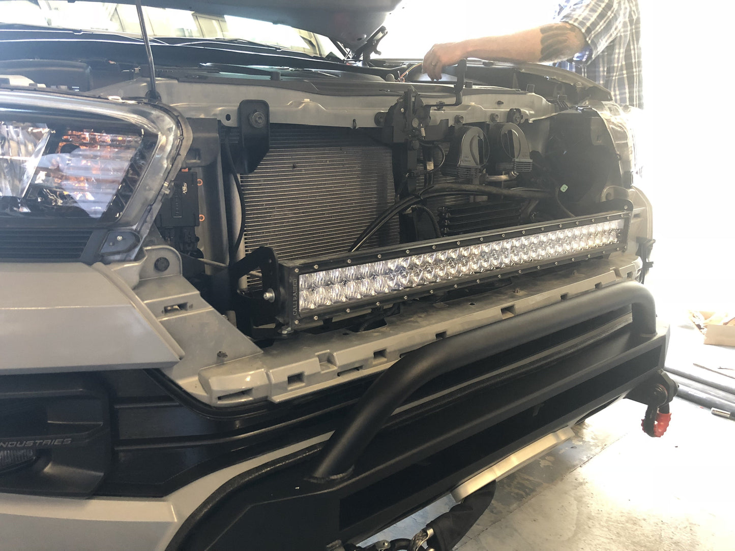 2016-2020 Toyota Tacoma 32" Upper Grille LED Light Bar Brackets/Combo - Cali Raised Led