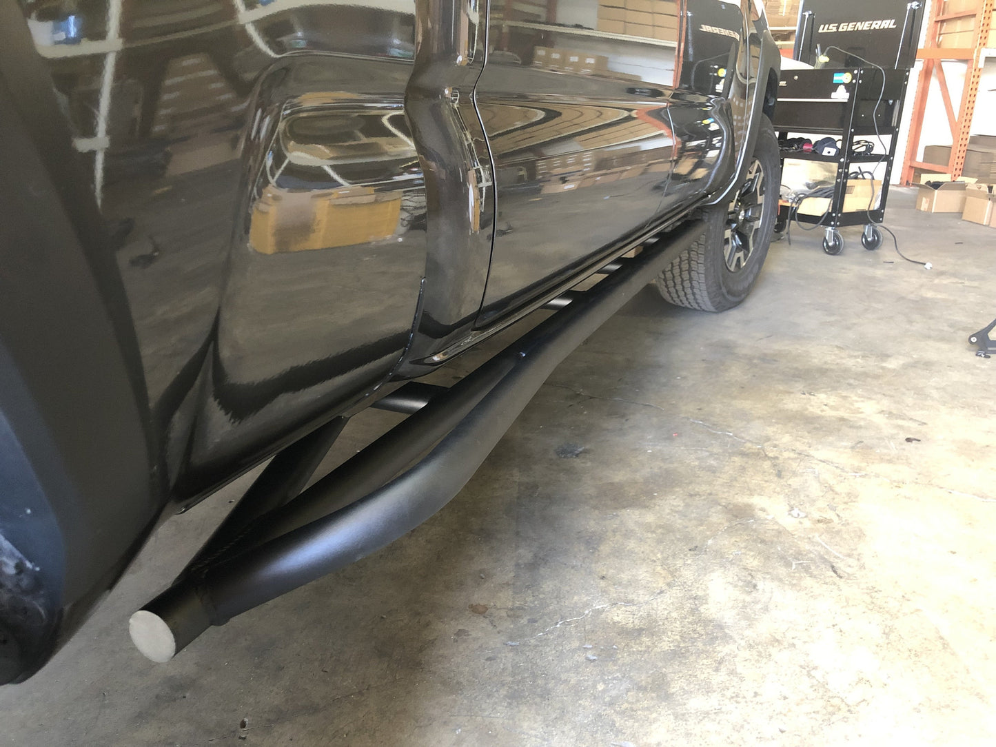 2005-2020 Toyota Tacoma 25 Degree Rock Sliders - Cali Raised LED