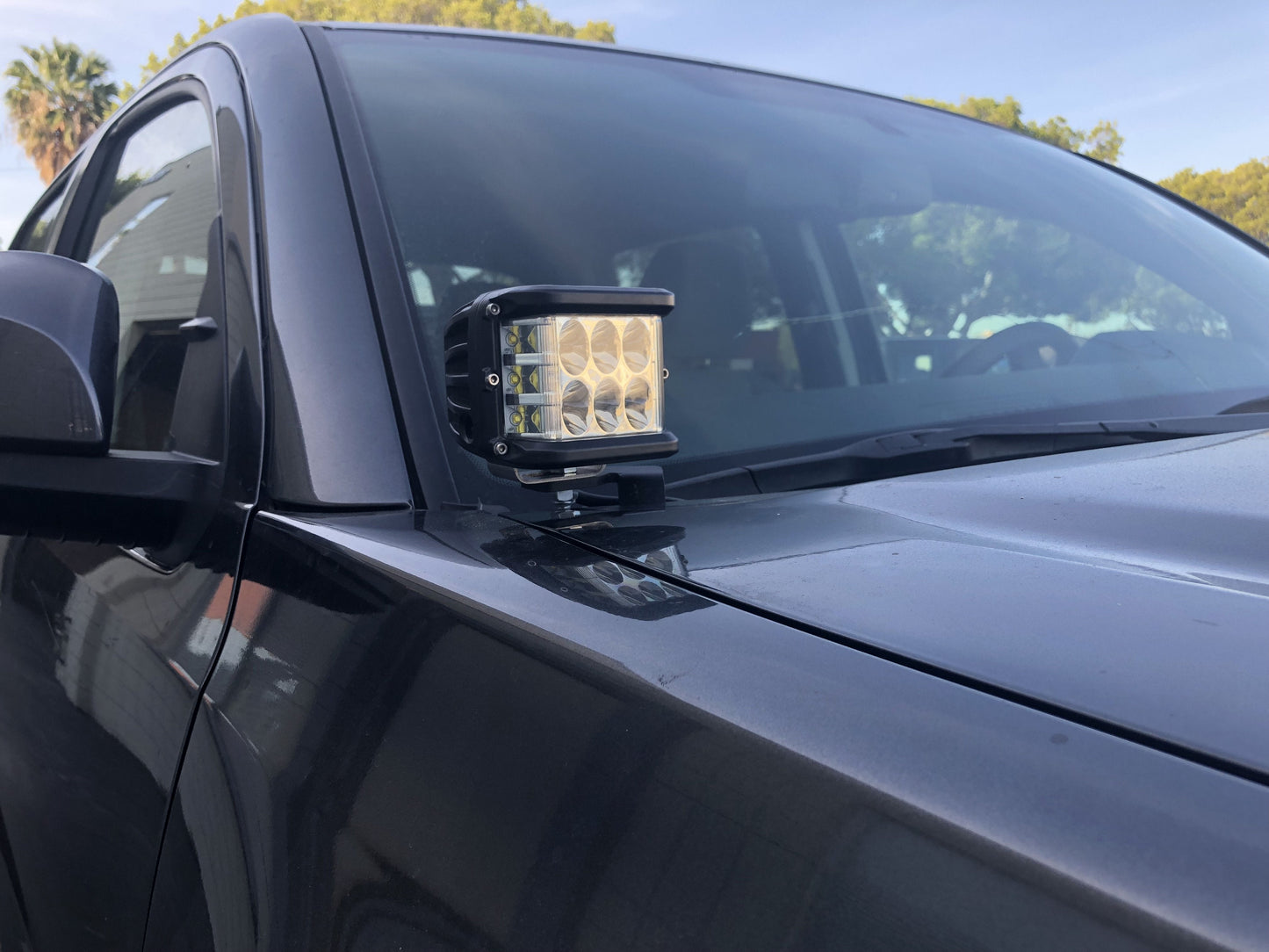 2016-2020 Toyota Tacoma Low Profile Ditch Light Brackets/Combo - Cali Raised LED