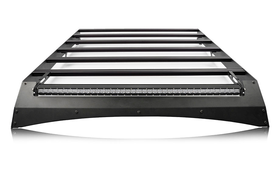 2014-2021 Tundra Crew Max Economy Roof Rack - Rack and 42 in SINGLE ROW - AMBER - Light Bar // NO SWITCH