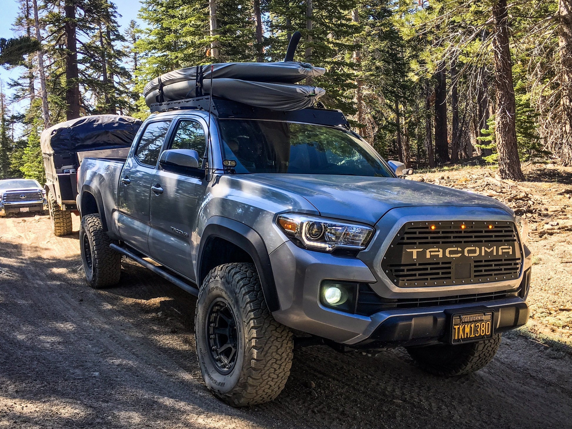 2005-2020 Toyota Tacoma 25 Degree Rock Sliders - Cali Raised LED