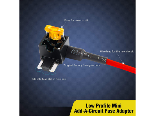 12V Add A Fuse Kit W/5Amp Lo Profile Mini Blade Fuse - Cali Raised LED