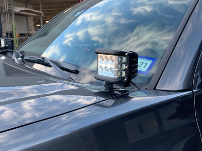 2016-2020 Toyota Tacoma Low Profile Ditch Light Brackets/Combo - Cali Raised LED