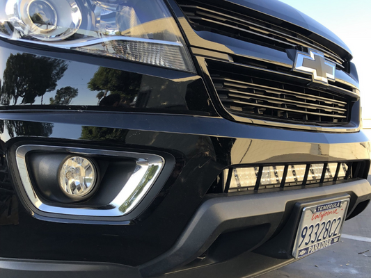 2014-2020 Chevy Colorado 32 Lower Bumper Hidden LED Light Bar Brackets/Combo - Cali Raised LED