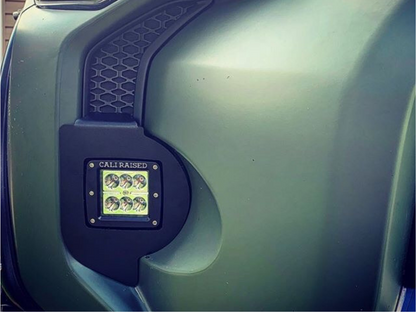 2014-2020 Toyota 4Runner LED Fog Light Pod Replacements Brackets/Combo - Cali Raised LED