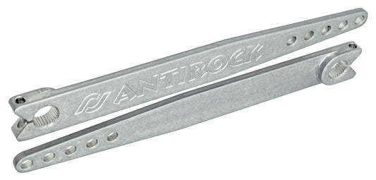 Antirock Aluminum Sway Bar Arms, 18 in. Long, Machined for TJ Front, Pair
