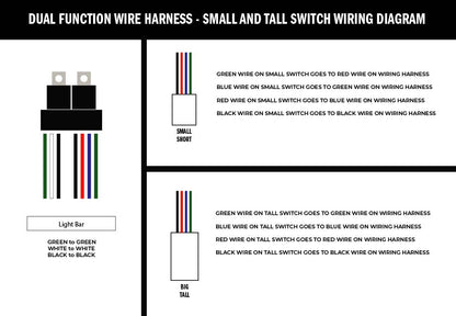 Wiring Harness for Dual Function Light Bar