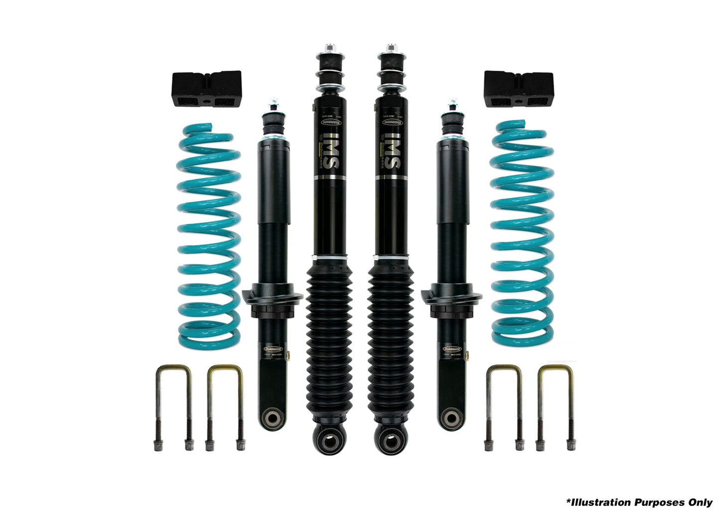 Dobinsons 1.5" TO 3.0" IMS LIFT KIT FOR TOYOTA HILUX VIGO SINGLE CAB 4.0L V6 PETROL KUN26 3.0L TD WITH QUICK RIDE REAR - DSSKIT47 - DSSKIT47