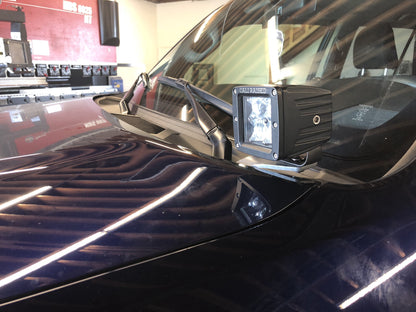 2010-2020 Lexus GX 460 Low Profile LED 2x2 pod Ditch Light Mounted to Blue Vehicle - Cali Raised LED