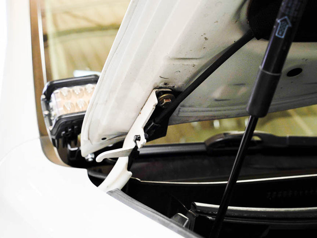 2010-2020 Lexus GX 460 Low Profile LED Side Projecting Ditch Light Mounted to White Vehicle - Cali Raised LED