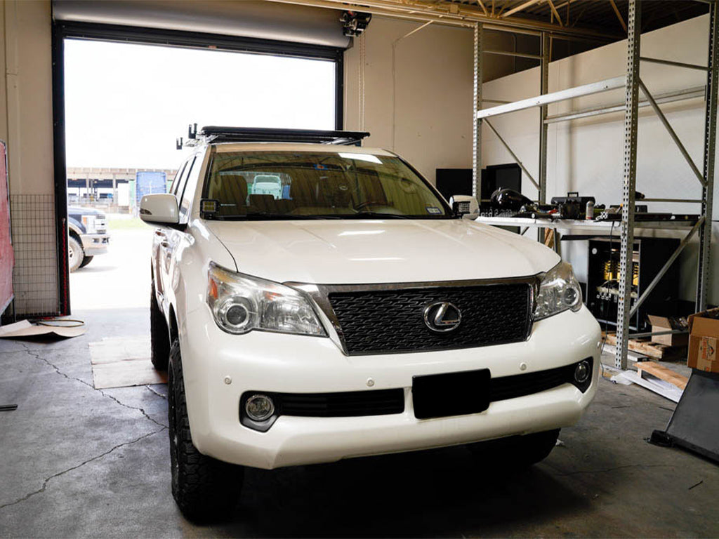 2010-2020 Lexus GX 460 Low Profile LED Side Projecting Ditch Light Mounted to White Vehicle - Cali Raised LED