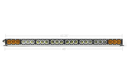 Dual Function Amber/White LED Light Bar Prinsu Mounting Brackets/Combo - Cali Raised LED