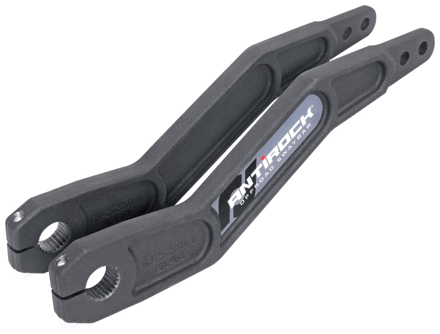Antirock Forged Chromoly Sway Bar Arms, 16.2 in. Long x 25 Spline, Vertically Offset, Incl. Stickers, Pair