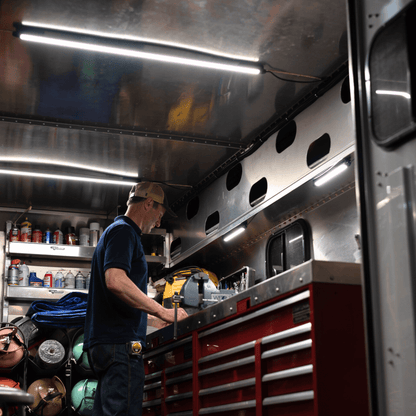 commercial work truck lighting kingpin man refrigeration worker