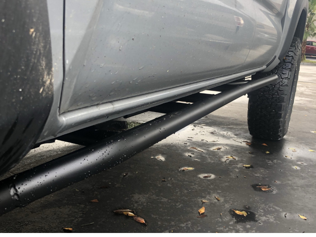 2005-2020 Toyota Tacoma 25 Degree Rock Sliders - Cali Raised LED