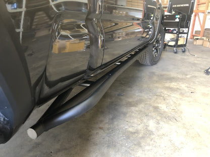 2005-2020 Toyota Tacoma 25 Degree Rock Sliders - Cali Raised LED
