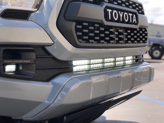 2016-2020 Toyota Tacoma 32 Lower Bumper Hidden LED Light Bar Brackets/Combo - Cali Raised LED