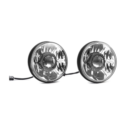 7" Gravity® LED Pro - 2-Headlights - 40W Driving Beam - for 07-18 Jeep JK