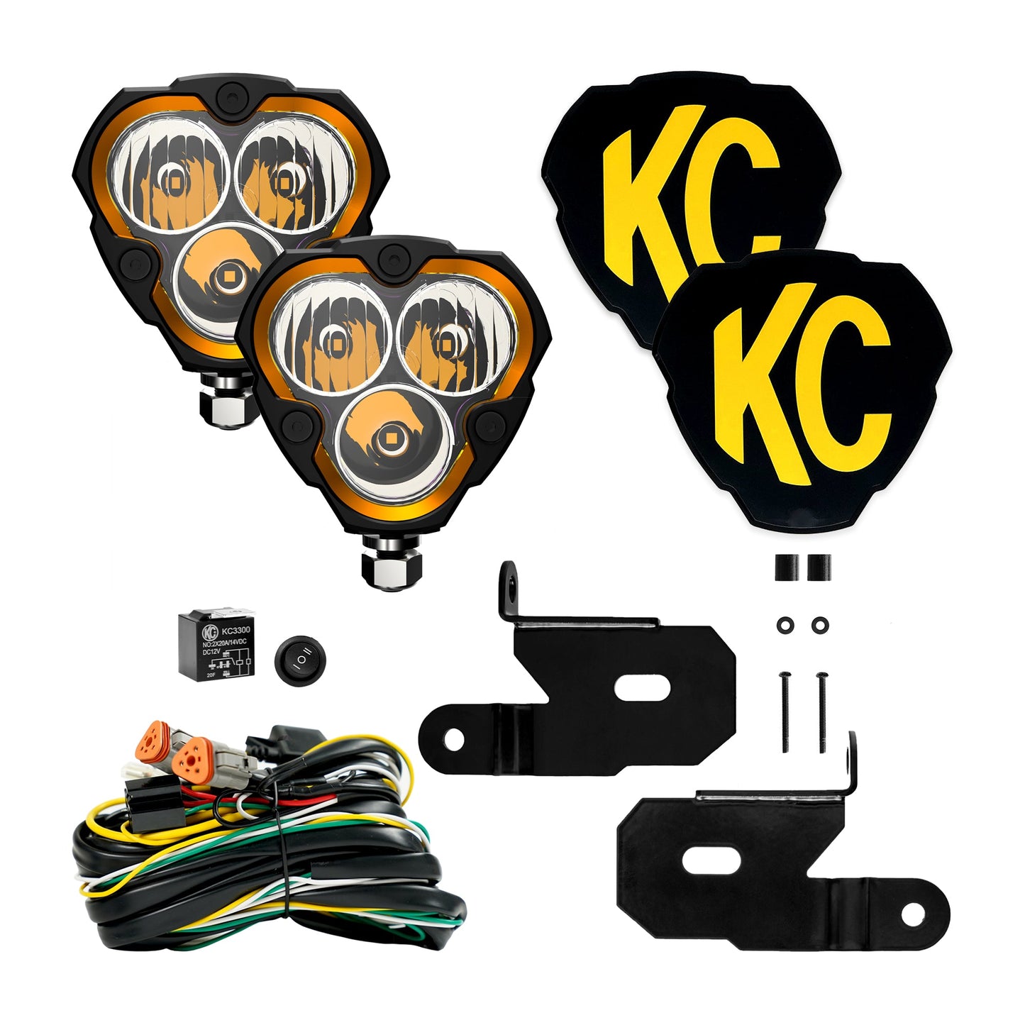 FLEX ERA® 3 - 2-Light System - Pillar Mount - 40W Combo Beam - for 18-21 Jeep JL / JT