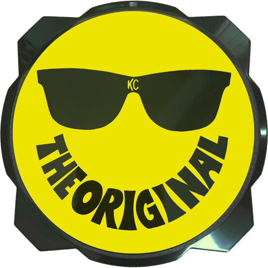 6" Pro6 Gravity® Light cover - 50th Anniversary Smiley Face- Yellow / Black KC Logo
