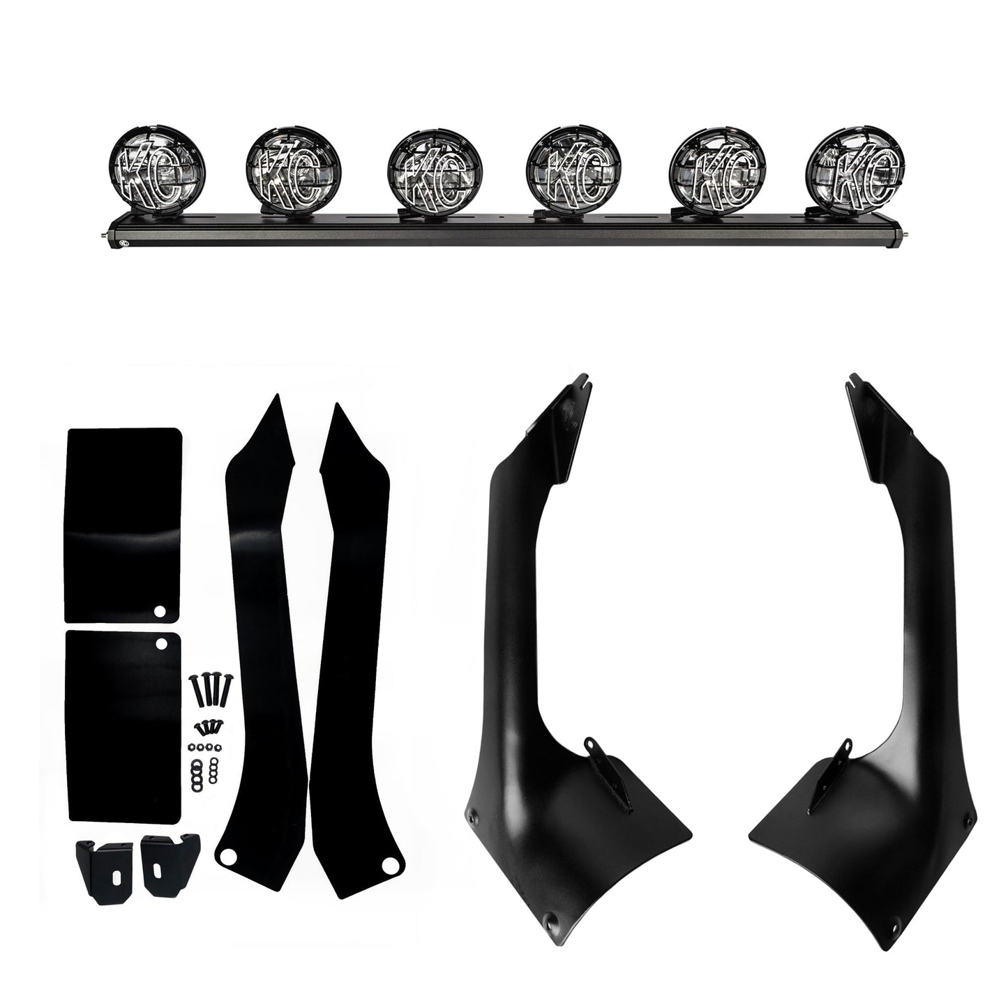 50" KC Xross Bar - Overhead - Apollo Pro Halogen - 6-Light System - 600W Combo Beam - 18-21 Jeep JL / JT