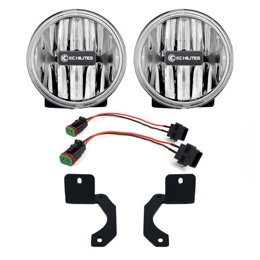 4" Gravity® LED G4 - 2-Light System - SAE/ECE - 10W Fog Beam - for 18-21 Jeep JL /  JT Steel Bumper
