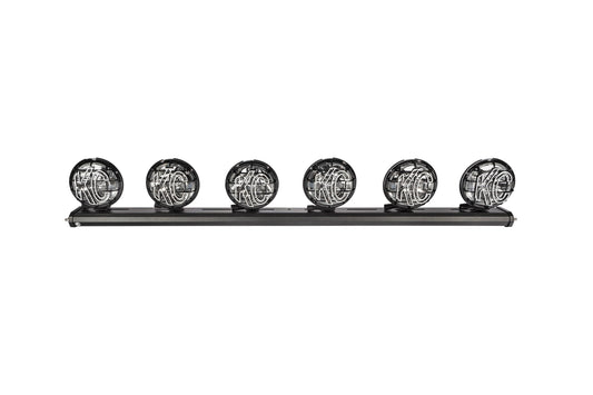 50" KC Xross Bar - Overhead - Apollo Pro Halogen - 6-Light System - 600W Combo Beam - 07-18 Jeep JK